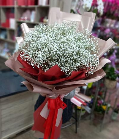 Букет цветов из: Гипсофила в Верхнее Синячихе