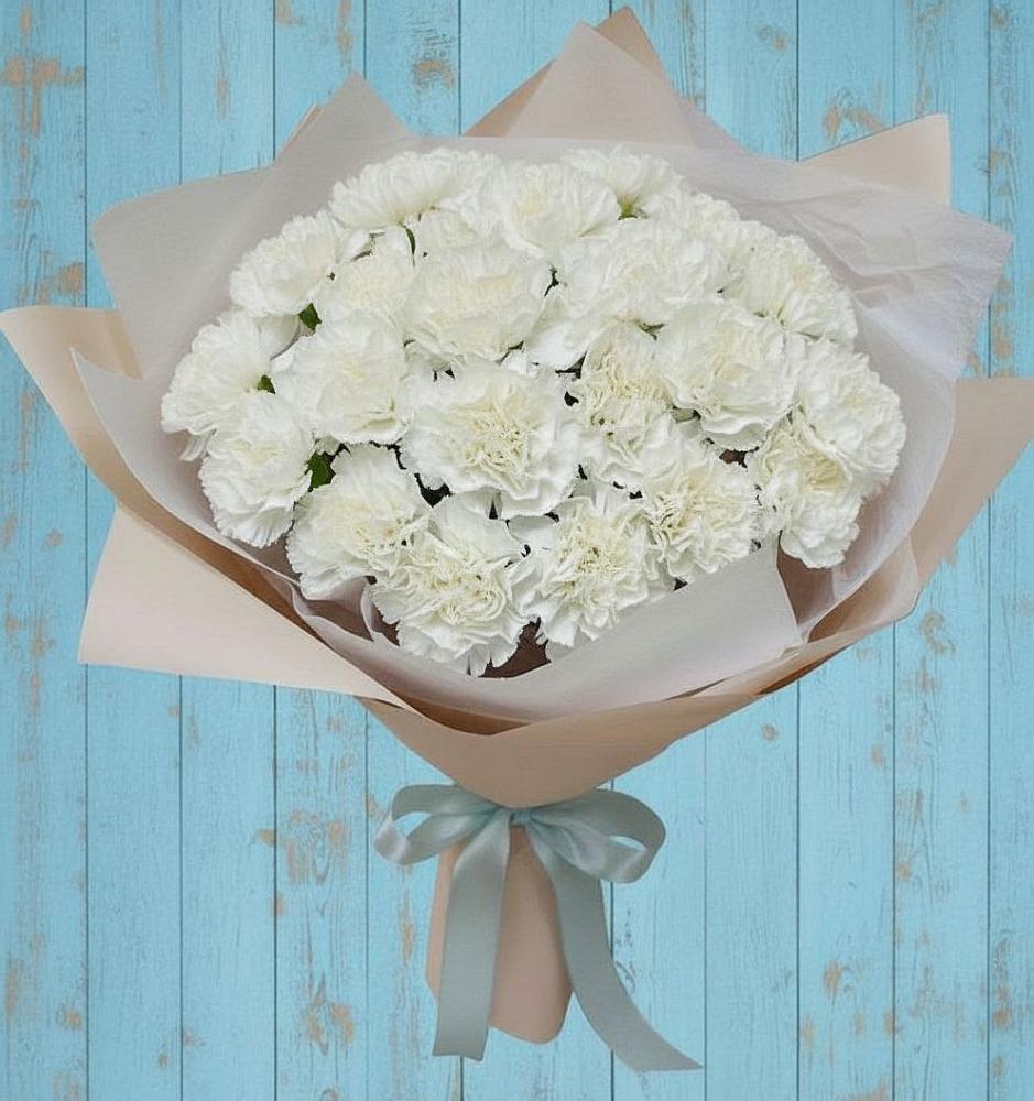 Букет цветов из: Гвоздики в Верхнее Синячихе