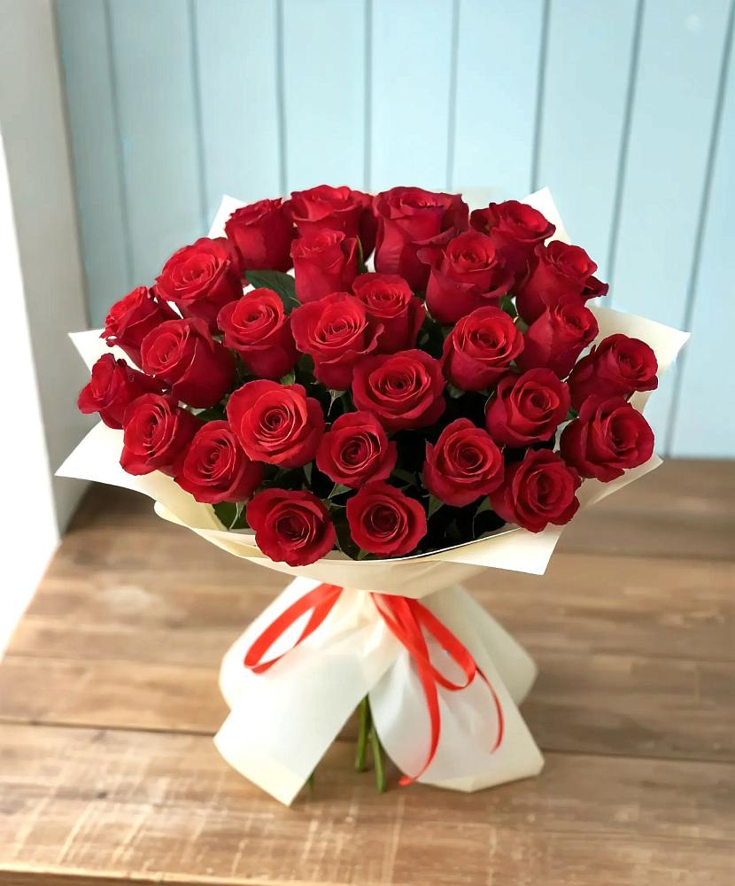 Букет 29 Красных роз в Верхнее Синячихе