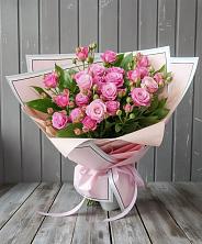 Букет Розовый кустик в Верхнее Синячихе
