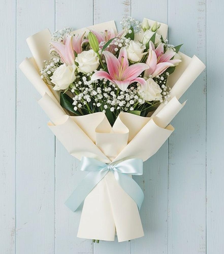 Букет цветов из: Лилии в Верхнее Синячихе