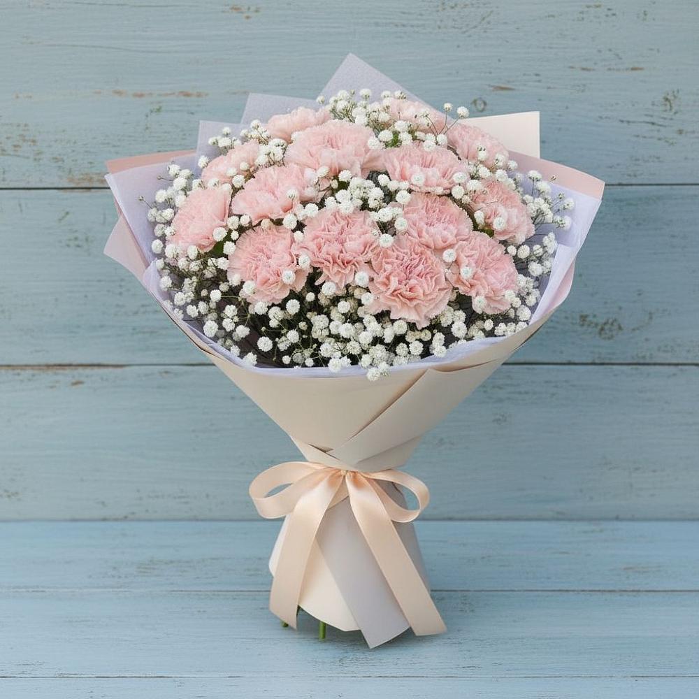 Букет цветов из: Гвоздики в Верхнее Синячихе