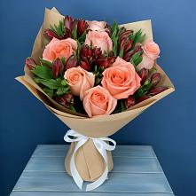 Букет цветов из:  Розы и Альстромерии #REPLACE_PRED# Верхнее Синячихе