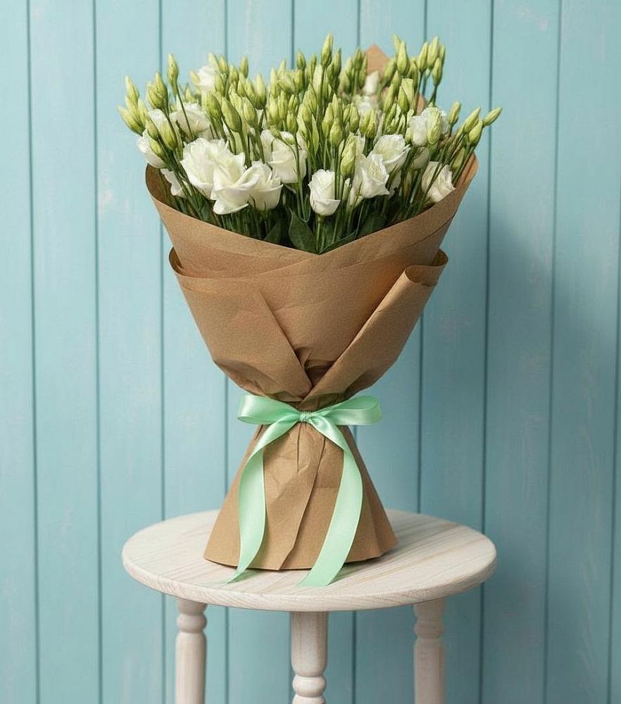 Букет цветов из: Лизиантусы в Верхнее Синячихе