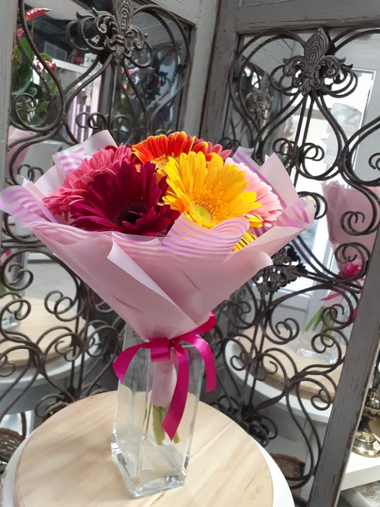 Букет цветов из: Герберы в Верхнее Синячихе