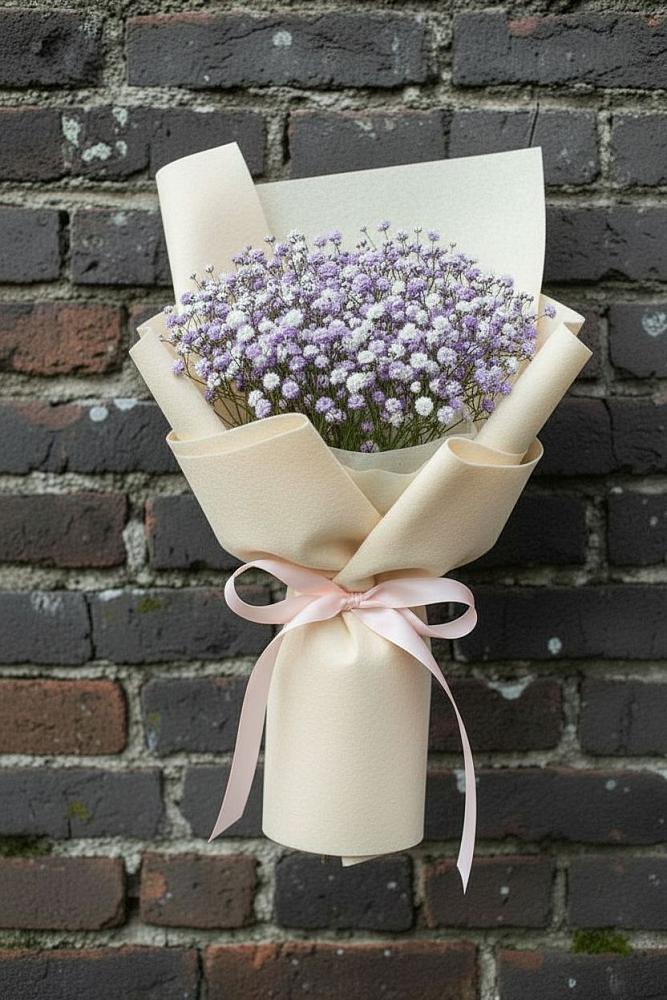 Букет цветов из: Гипсофила в Верхнее Синячихе