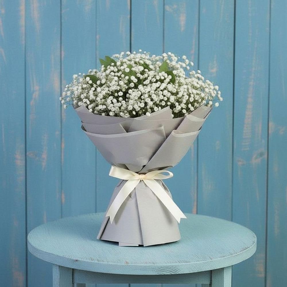 Букет цветов из: Гипсофила в Верхнее Синячихе