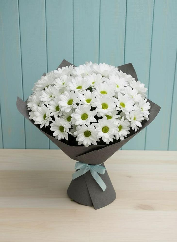 Букет цветов из: Хризантемы в Верхнее Синячихе