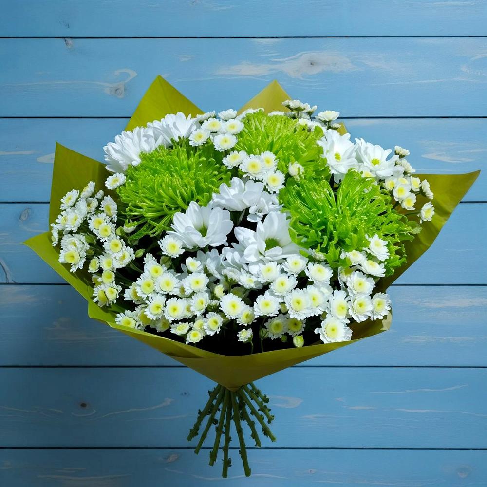Букет цветов из: Хризантемы в Верхнее Синячихе