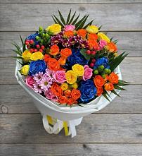 Букет цветов из:  Розы и Хризантемы в Верхнее Синячихе