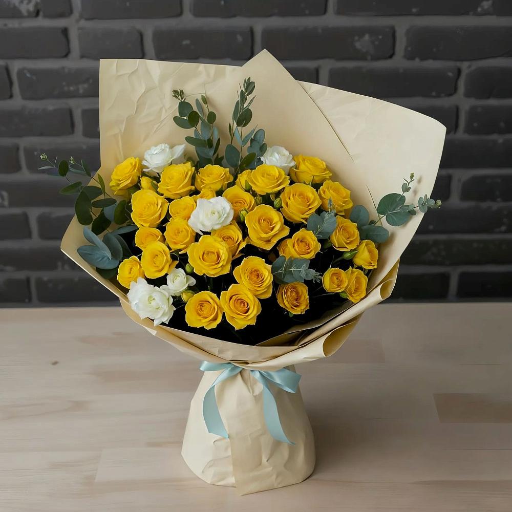 Букет цветов из: Розы в Верхнее Синячихе