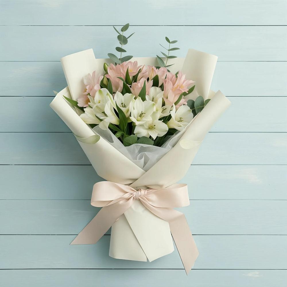 Букет цветов из: Альстромерии в Верхнее Синячихе