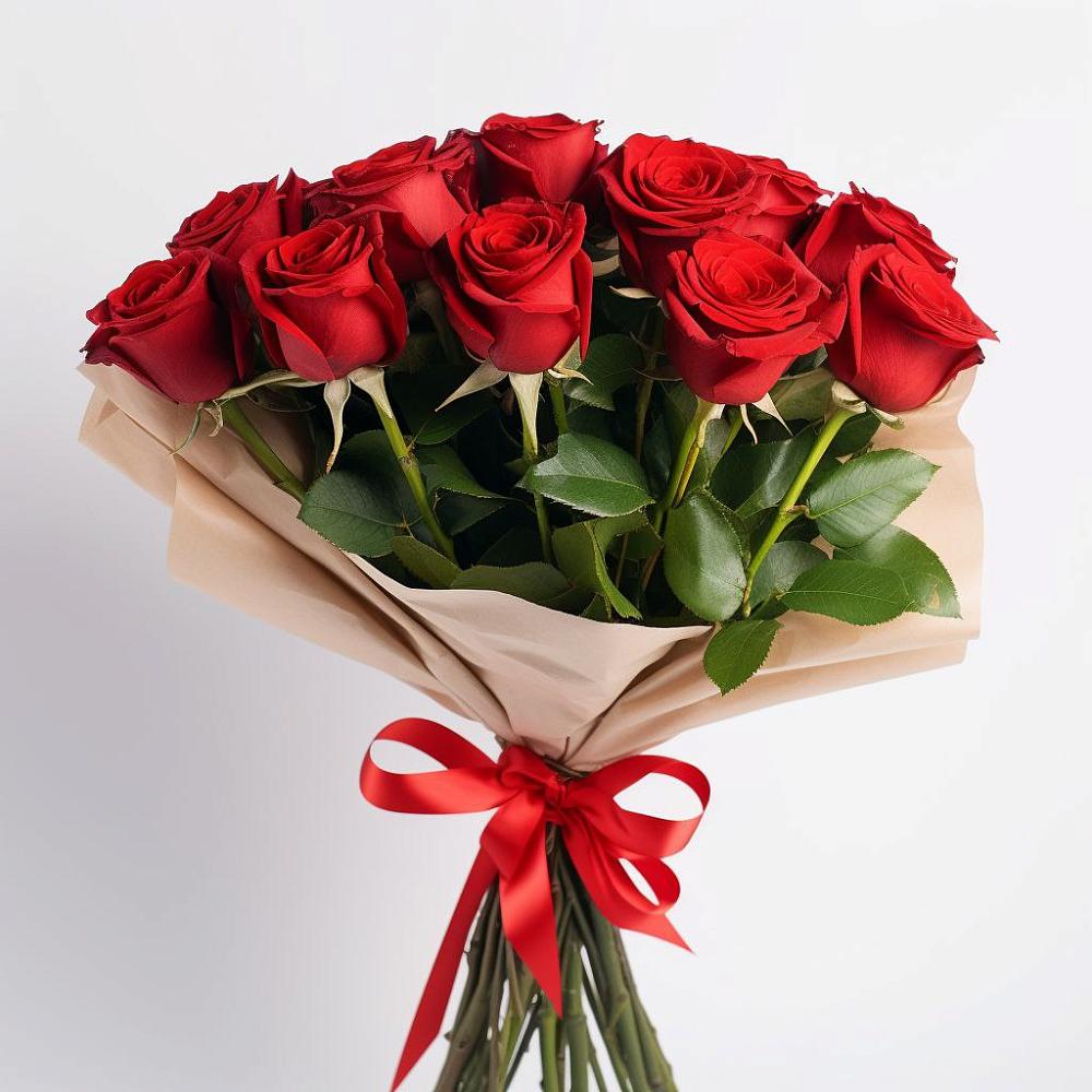 Букет 11 Красных роз Эдлесс Лав в Верхнее Синячихе